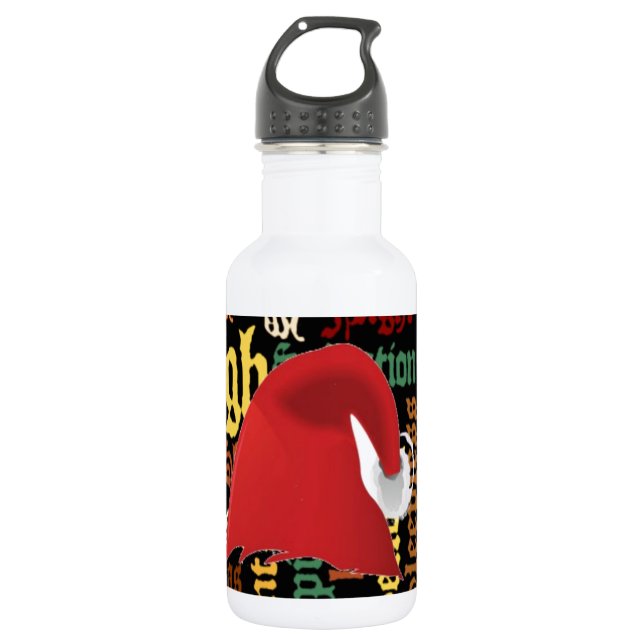 Bouteille D'eau Noël Bonne journée et meilleure nuit (Devant)