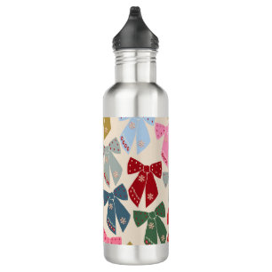 Bouteille D'eau Noël Bows Coquette