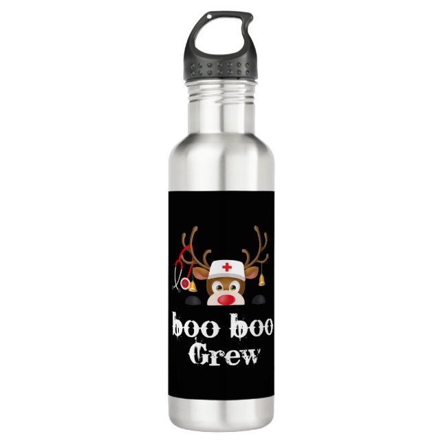 Bouteille D'eau noël équipage du bateau Reindeer Nurse (Devant)