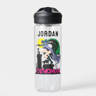 Bouteille D'eau Nom Catwoman & Pink