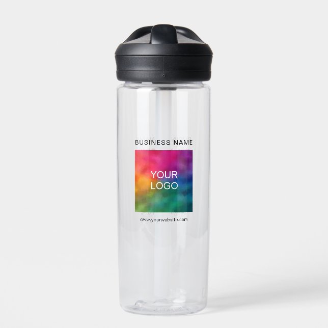 Bouteille D'eau Nom commercial tendance Logo Url Code QR Code Modè (Extérieur)