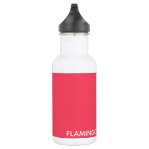 Bouteille D'eau Nom de couleur rose Flamant rose