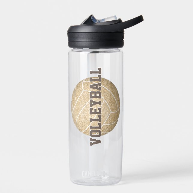 Bouteille D'eau nom de fille jersey numéro personnalisé de volley- (Gauche)