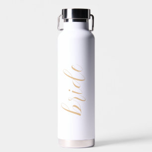 Bouteille D'eau Nom de la mariée de script personnalisé Élégant Ma