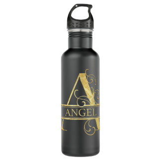 Bouteille D'eau Nom de l'ange T-shirt Copie