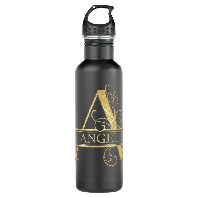 Bouteille D'eau Nom de l'ange T-shirt Copie (Devant)