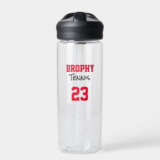Bouteille D'eau NOM DE L'École SPORT Joueur NUMBRE Année Team Spir (Extérieur)