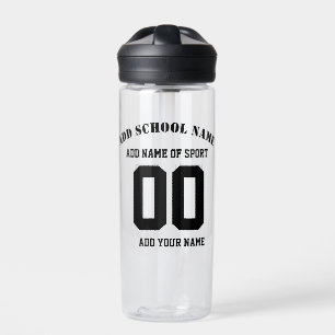 Bouteille D'eau Nom de l'équipe sportive personnalisée sans BPA