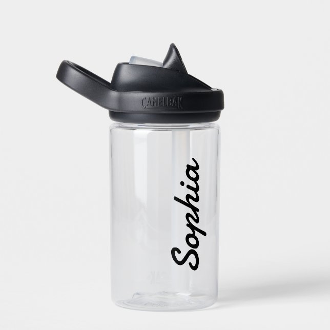 Bouteille D'eau Nom des enfants École personnalisée (Arrière Complet)