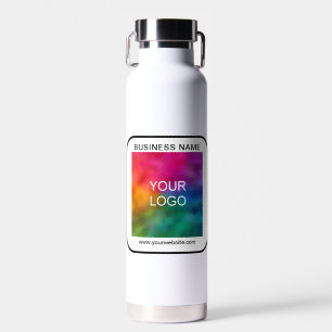 Bouteille D'eau Nom du logo de l'entreprise client Url QR Code Mod