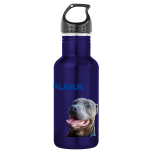 Bouteille D'eau Nom Du Marcheur Avec Staffy Bull Terrier, Bouteill