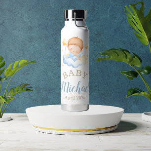 Bouteille D'eau Nom du nuage du bébé garçon