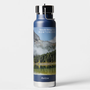 Bouteille D'eau Nom et texte personnalisés Monténégro