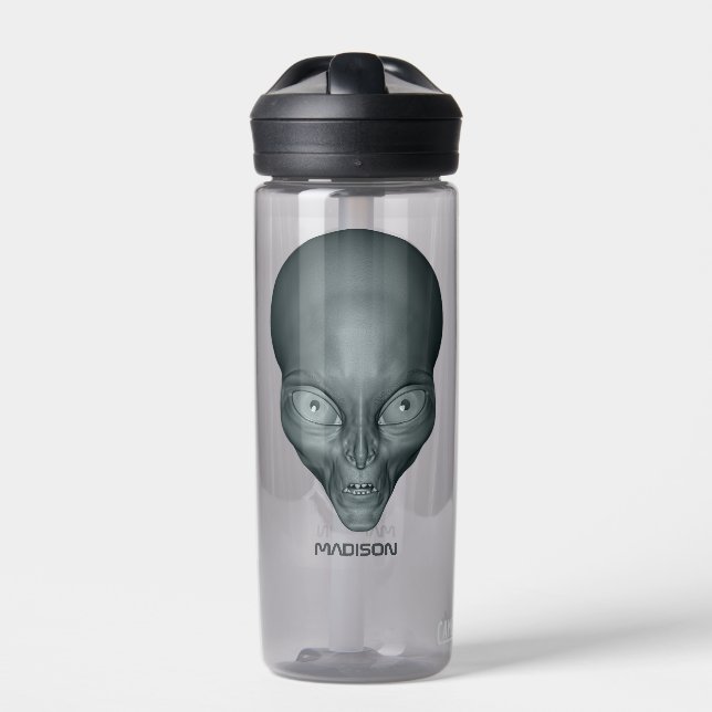 Bouteille D'eau Nom personnalisé Alien UFO (Extérieur)