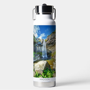 Bouteille D'eau Nom personnalisé Cascade islandaise