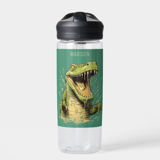 Bouteille D'eau Nom personnalisé Crocodile (Extérieur)