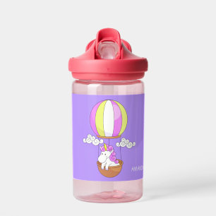 Bouteille D'eau Nom personnalisé Cute Unicorn