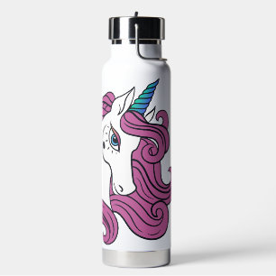 Bouteille D'eau Nom personnalisé Cute Unicorn