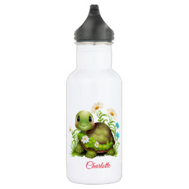 Bouteille D'eau Nom personnalisé de la tortue mûre