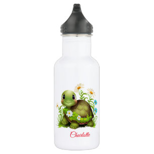 Bouteille D'eau Nom personnalisé de la tortue mûre