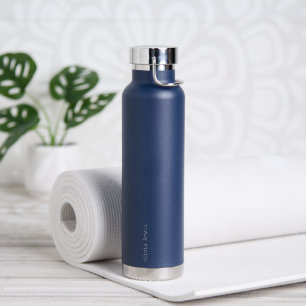 Bouteille D'eau Nom personnalisé de style machine à écrire minimal