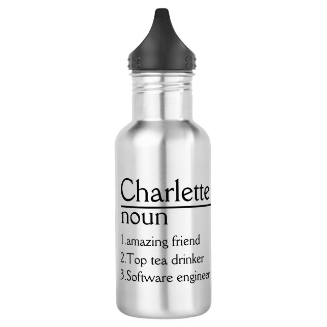 Bouteille D'eau Nom personnalisé Définition tumbler (Gauche)