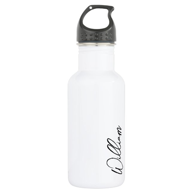 Bouteille D'eau Nom personnalisé du script moderne (Devant)