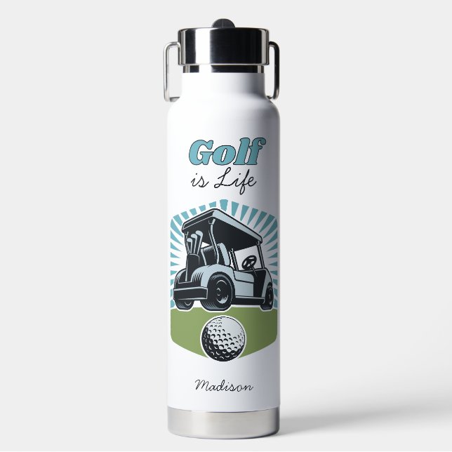 Bouteille D'eau Nom personnalisé Golf est vie (Salle de sport)