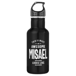 Bouteille D'eau Nom personnalisé Misael Anniversaire
