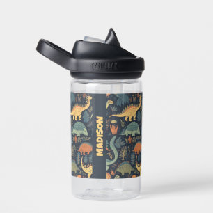 Bouteille D'eau Nom personnalisé Motif Dinosaur