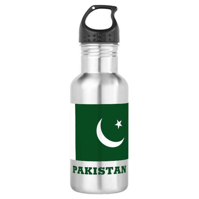 Bouteille D'eau Nom personnalisé Pakistan (Devant)