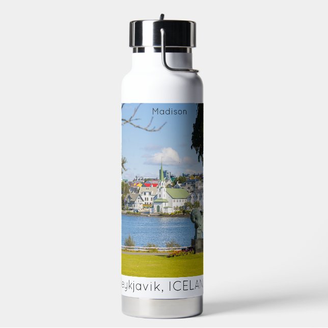 Bouteille D'eau Nom personnalisé Reykjavik Islande (Gym)
