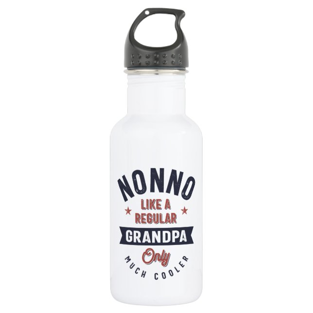 Bouteille D'eau Nonno comme un grand-père régulier seulement beauc (Devant)