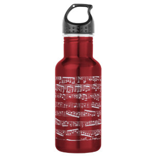 Bouteille D'eau Notes rouges de musique