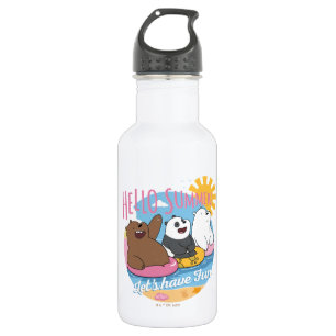 Bouteille D'eau Nous Ours Nus - Bonjour été! Amusons-nous