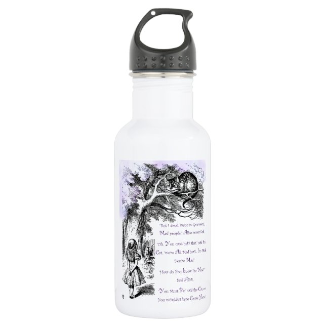 Bouteille D'eau Nous sommes tous fous ici (Devant)
