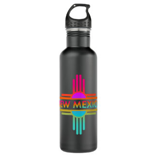 Bouteille D'eau Nouveau-Mexique State Zia Symbole Design