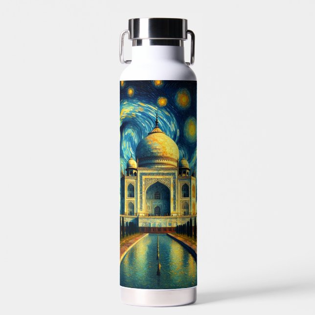 Bouteille D'eau Nuit étoilée Taj Mahal India (Avant)
