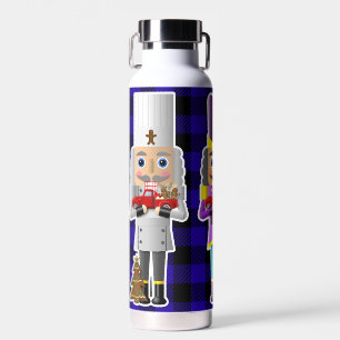 Bouteille D'eau Nutcrackers avec petits camions rouges