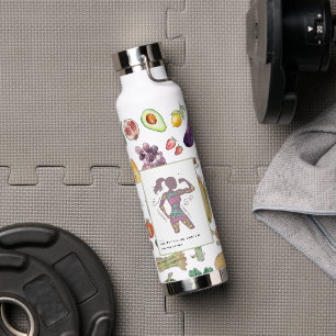 Bouteille D'eau Nutrition Nutritionniste Logo Nourriture Sain
