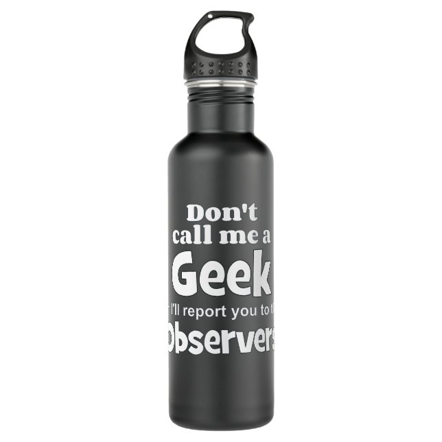 Bouteille D'eau Observateurs geeks wf (Devant)