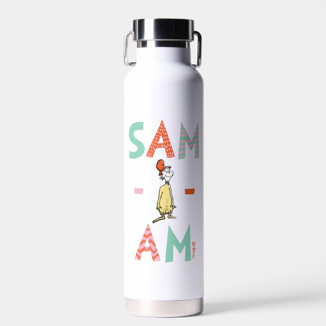 Bouteille D'eau Oeufs verts et jambon | Sam-I-Am (Avant)