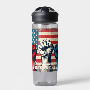 Bouteille D'eau Œuvre d'art Make America Free Again
