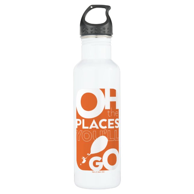 Bouteille D'eau Oh, Les Endroits Où Tu Vas Aller ! Orange (Devant)
