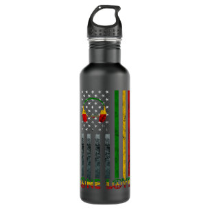Bouteille D'eau One Love USA American Flag Rasta Reggae Mus