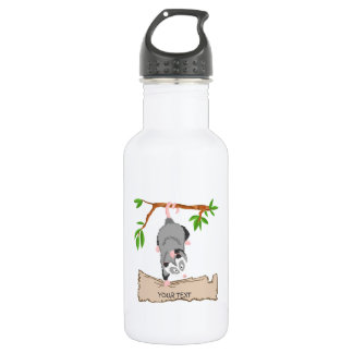 Bouteille D'eau Opossum avec le signe