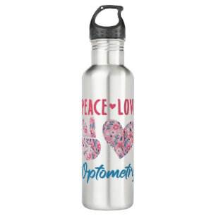 Bouteille D'eau Optométriste de Peace Love