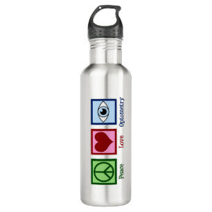 Bouteille D'eau Optométriste mignon de la paix et de l'optométrie