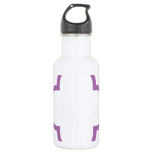 Bouteille D'eau Orchidée rayonnante du motif 1 de trèfle