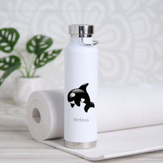 Bouteille D'eau Orque Baleine Nom Personnalisé